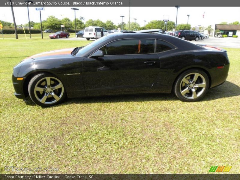 Black / Black/Inferno Orange 2010 Chevrolet Camaro SS/RS Coupe