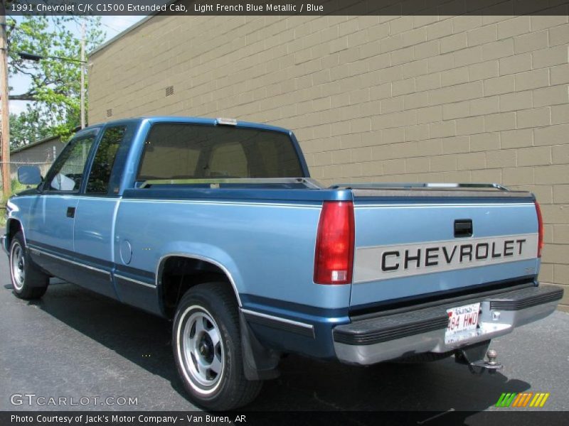 Light French Blue Metallic / Blue 1991 Chevrolet C/K C1500 Extended Cab