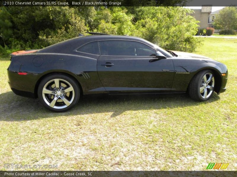 Black / Black/Inferno Orange 2010 Chevrolet Camaro SS/RS Coupe