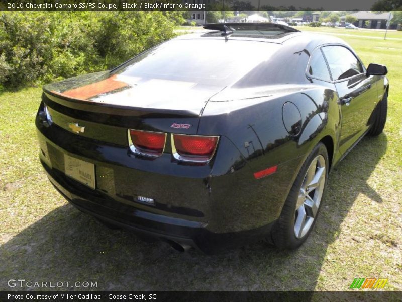 Black / Black/Inferno Orange 2010 Chevrolet Camaro SS/RS Coupe