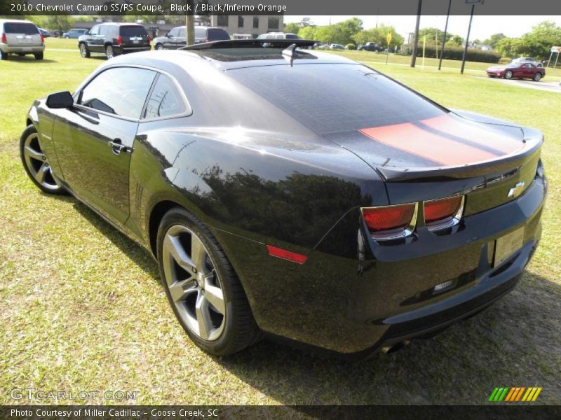 Black / Black/Inferno Orange 2010 Chevrolet Camaro SS/RS Coupe
