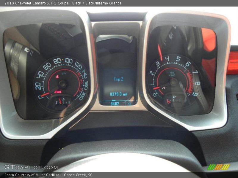 Black / Black/Inferno Orange 2010 Chevrolet Camaro SS/RS Coupe