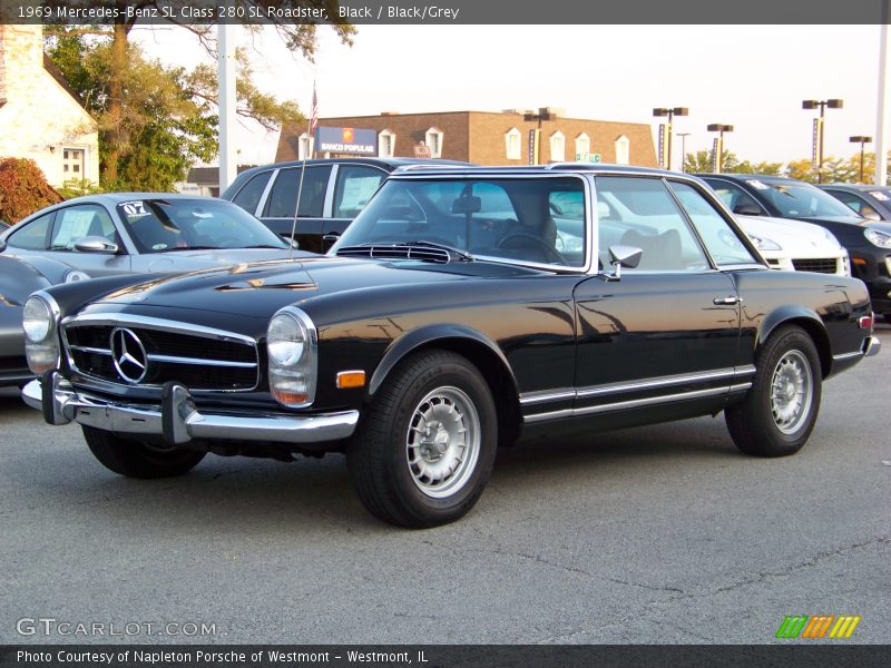 Black / Black/Grey 1969 Mercedes-Benz SL Class 280 SL Roadster