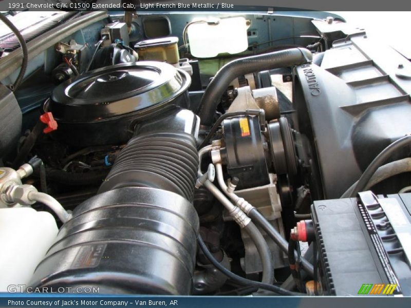 Light French Blue Metallic / Blue 1991 Chevrolet C/K C1500 Extended Cab