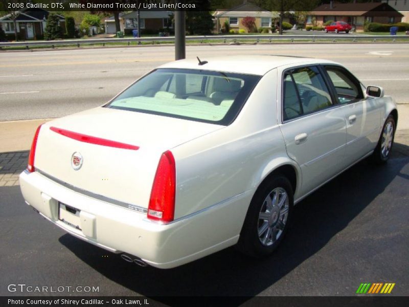 White Diamond Tricoat / Light Linen/Cocoa 2008 Cadillac DTS