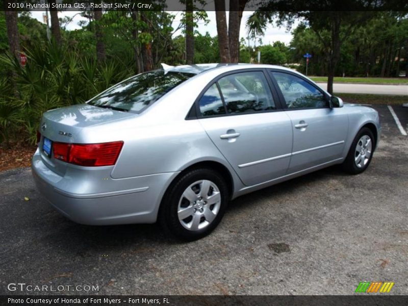 Radiant Silver / Gray 2010 Hyundai Sonata GLS