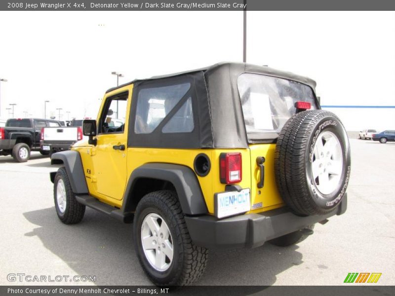 Detonator Yellow / Dark Slate Gray/Medium Slate Gray 2008 Jeep Wrangler X 4x4