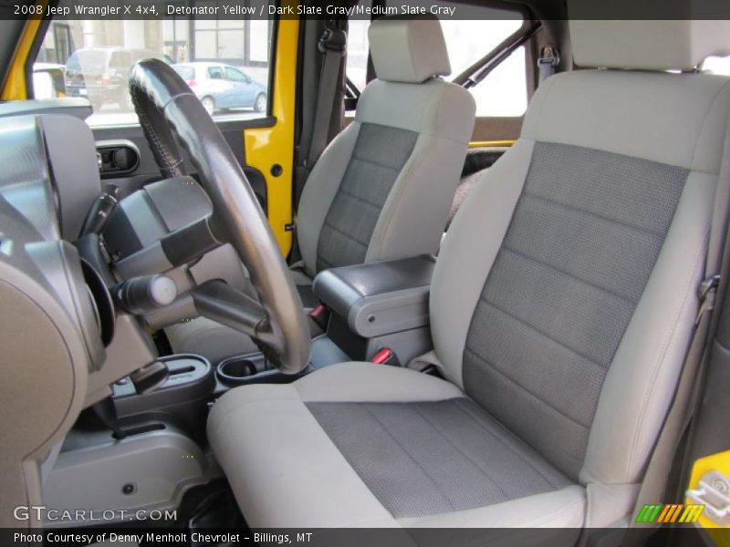 Detonator Yellow / Dark Slate Gray/Medium Slate Gray 2008 Jeep Wrangler X 4x4