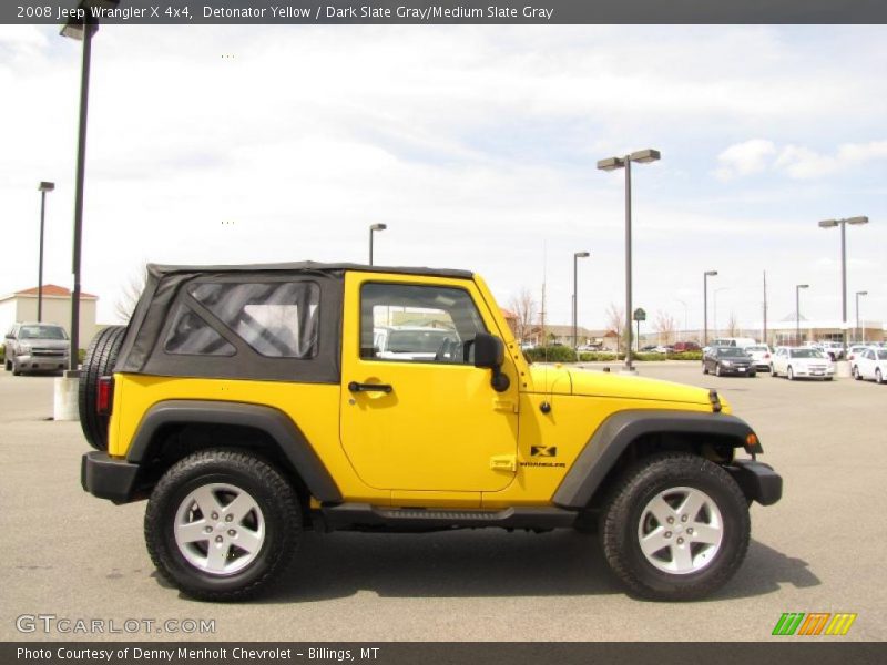 Detonator Yellow / Dark Slate Gray/Medium Slate Gray 2008 Jeep Wrangler X 4x4