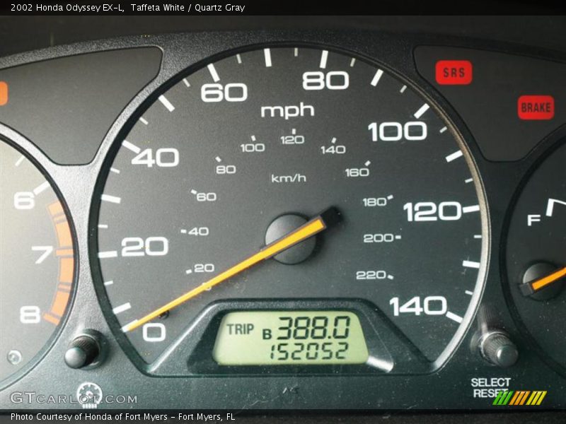 Taffeta White / Quartz Gray 2002 Honda Odyssey EX-L