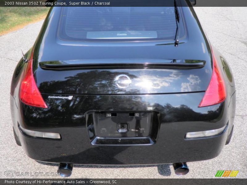 Super Black / Charcoal 2003 Nissan 350Z Touring Coupe