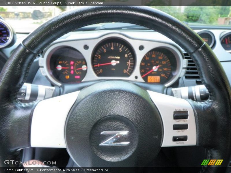 Super Black / Charcoal 2003 Nissan 350Z Touring Coupe