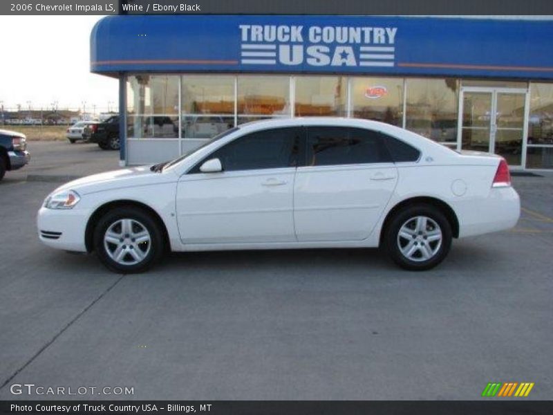 White / Ebony Black 2006 Chevrolet Impala LS