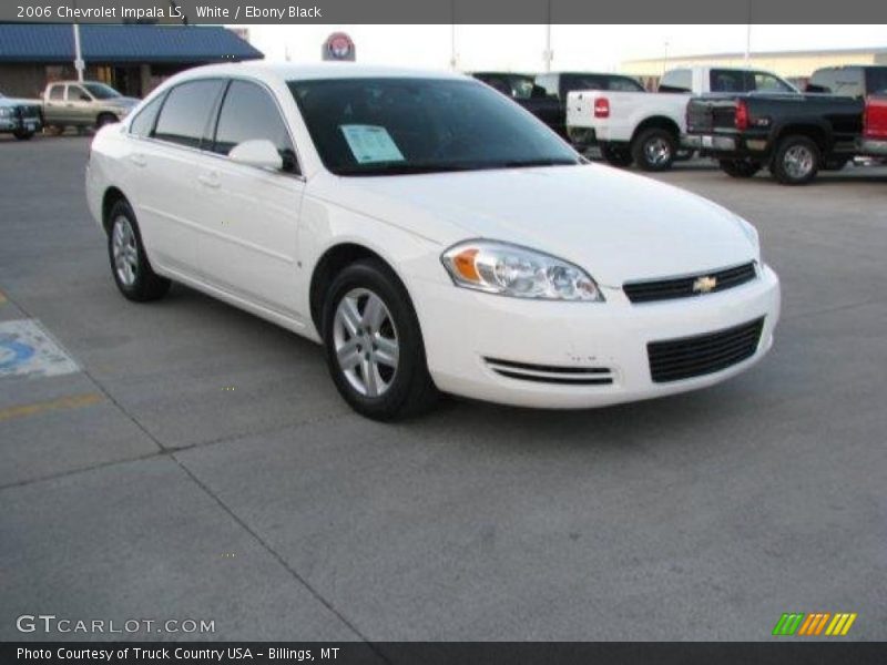 White / Ebony Black 2006 Chevrolet Impala LS