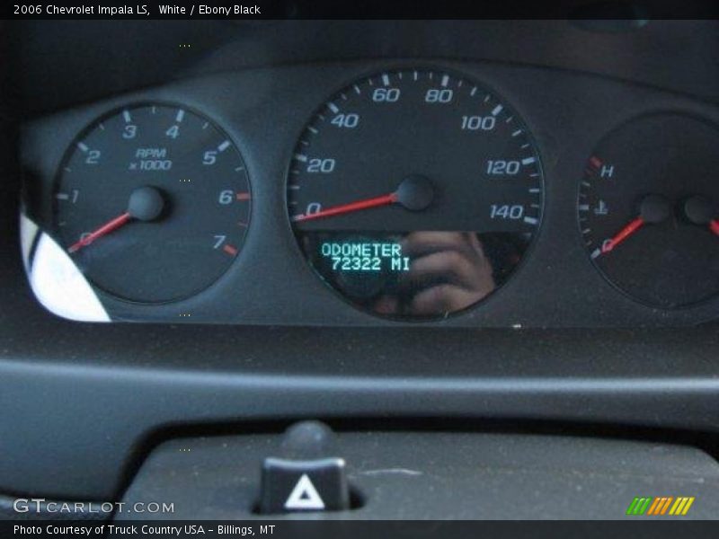 White / Ebony Black 2006 Chevrolet Impala LS