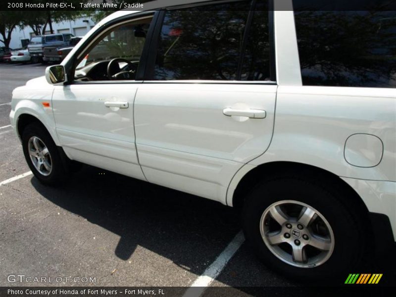 Taffeta White / Saddle 2008 Honda Pilot EX-L