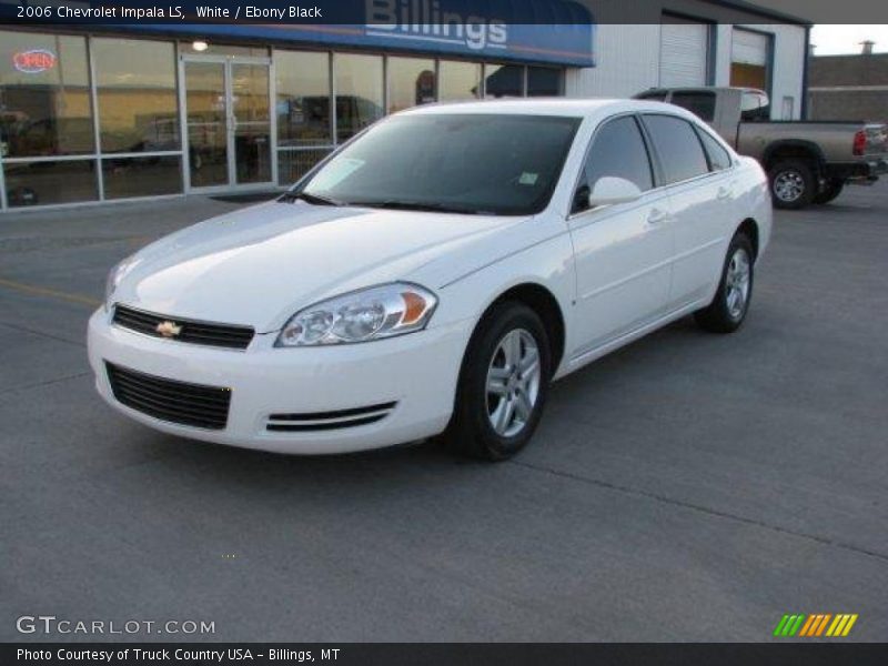 White / Ebony Black 2006 Chevrolet Impala LS