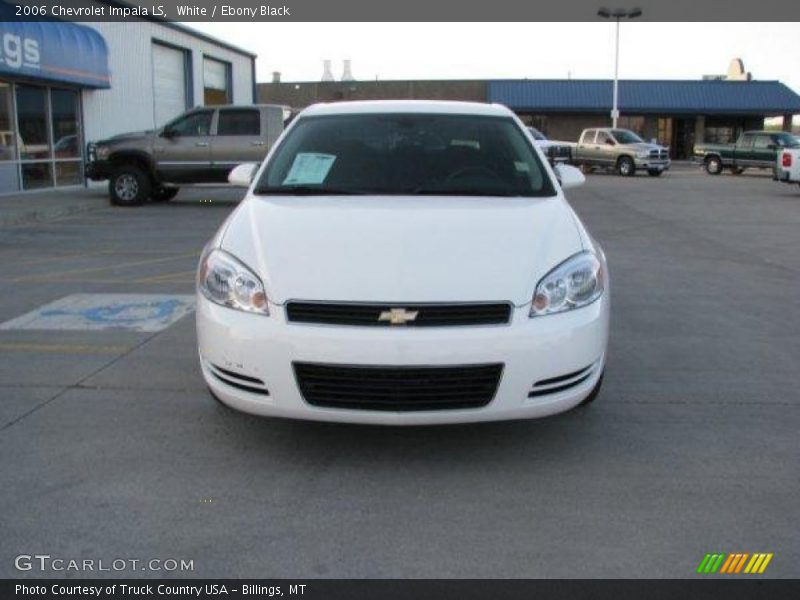 White / Ebony Black 2006 Chevrolet Impala LS