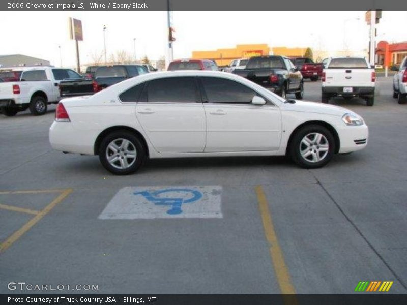 White / Ebony Black 2006 Chevrolet Impala LS