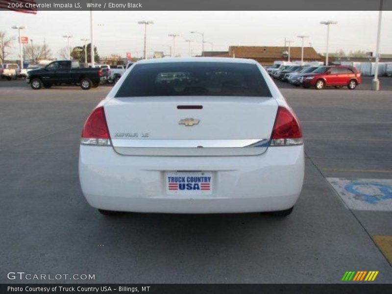 White / Ebony Black 2006 Chevrolet Impala LS