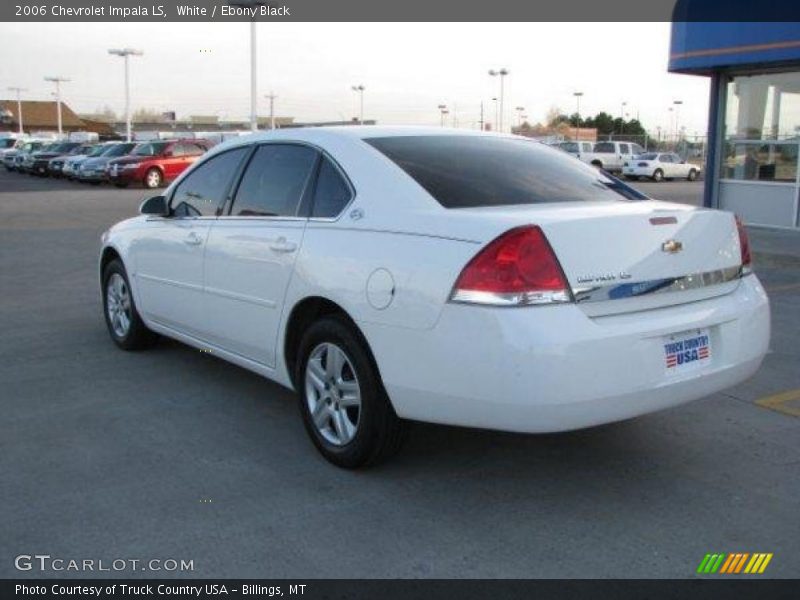 White / Ebony Black 2006 Chevrolet Impala LS