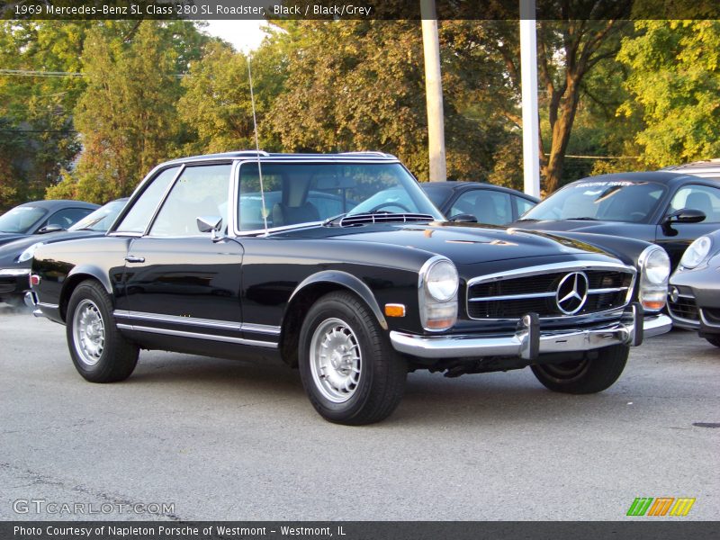 Black / Black/Grey 1969 Mercedes-Benz SL Class 280 SL Roadster