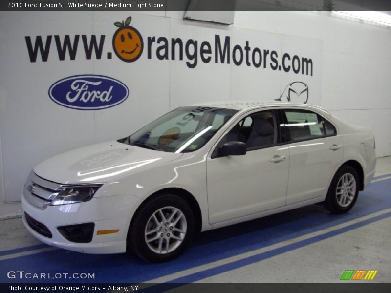 White Suede / Medium Light Stone 2010 Ford Fusion S