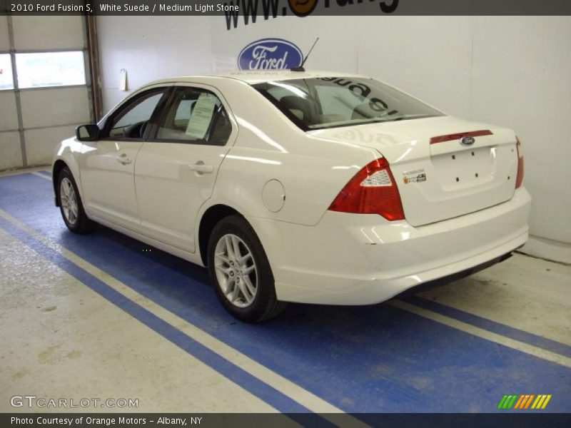 White Suede / Medium Light Stone 2010 Ford Fusion S