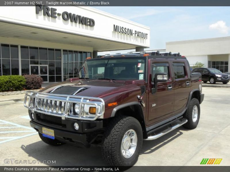 Twilight Maroon Metallic / Ebony Black 2007 Hummer H2 SUT