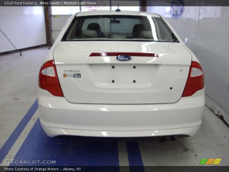White Suede / Medium Light Stone 2010 Ford Fusion S