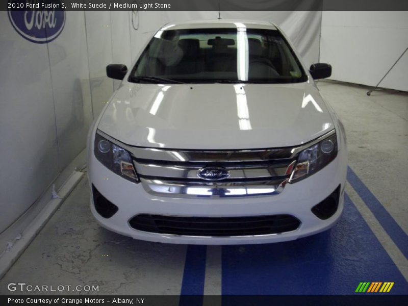 White Suede / Medium Light Stone 2010 Ford Fusion S