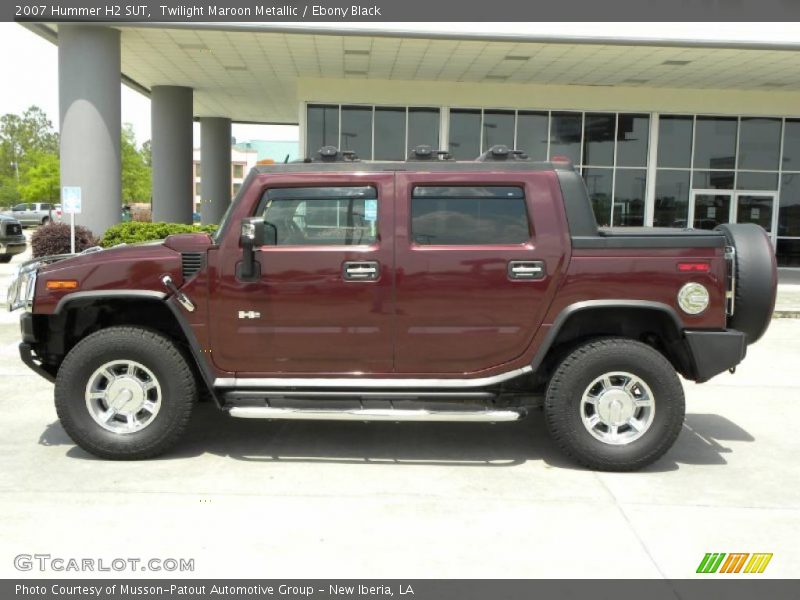 Twilight Maroon Metallic / Ebony Black 2007 Hummer H2 SUT