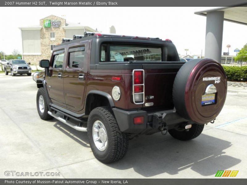 Twilight Maroon Metallic / Ebony Black 2007 Hummer H2 SUT