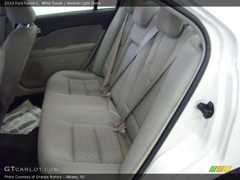 White Suede / Medium Light Stone 2010 Ford Fusion S