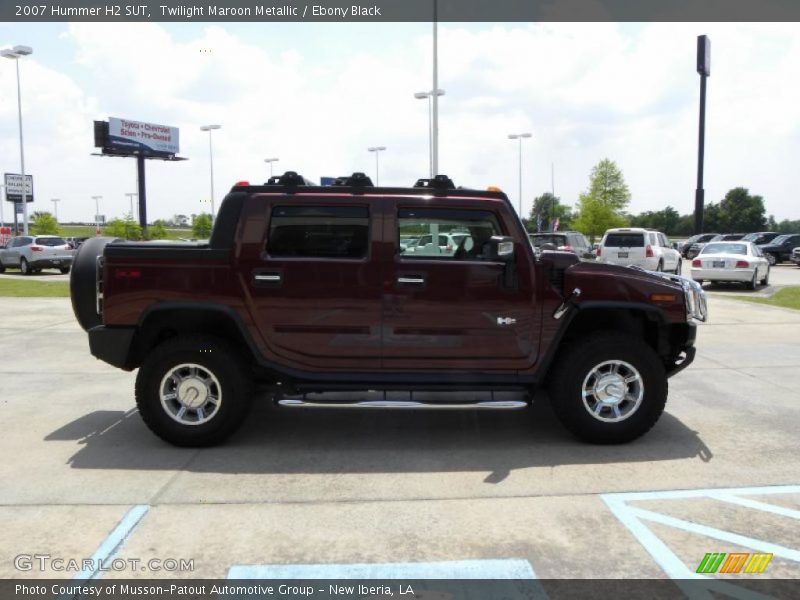 Twilight Maroon Metallic / Ebony Black 2007 Hummer H2 SUT