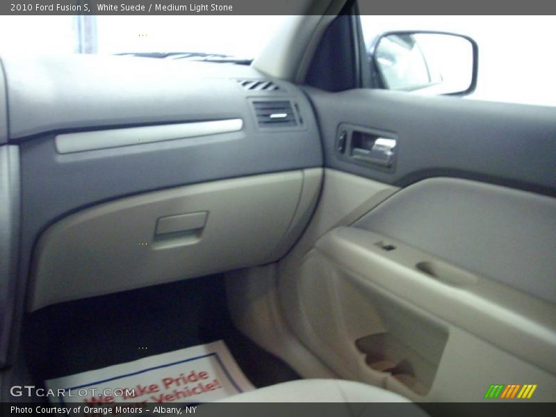 White Suede / Medium Light Stone 2010 Ford Fusion S