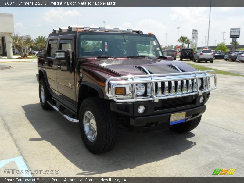 Twilight Maroon Metallic / Ebony Black 2007 Hummer H2 SUT