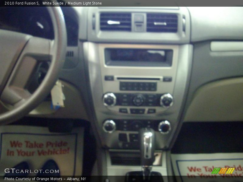 White Suede / Medium Light Stone 2010 Ford Fusion S