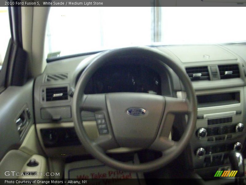 White Suede / Medium Light Stone 2010 Ford Fusion S
