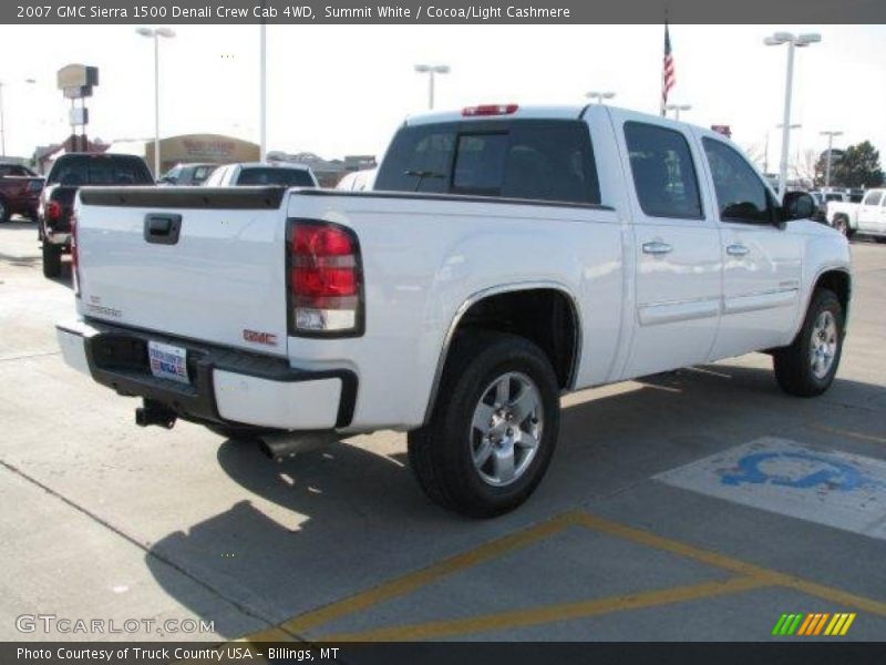 Summit White / Cocoa/Light Cashmere 2007 GMC Sierra 1500 Denali Crew Cab 4WD