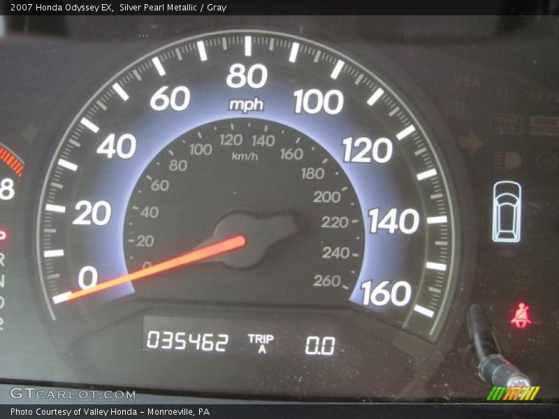 Silver Pearl Metallic / Gray 2007 Honda Odyssey EX