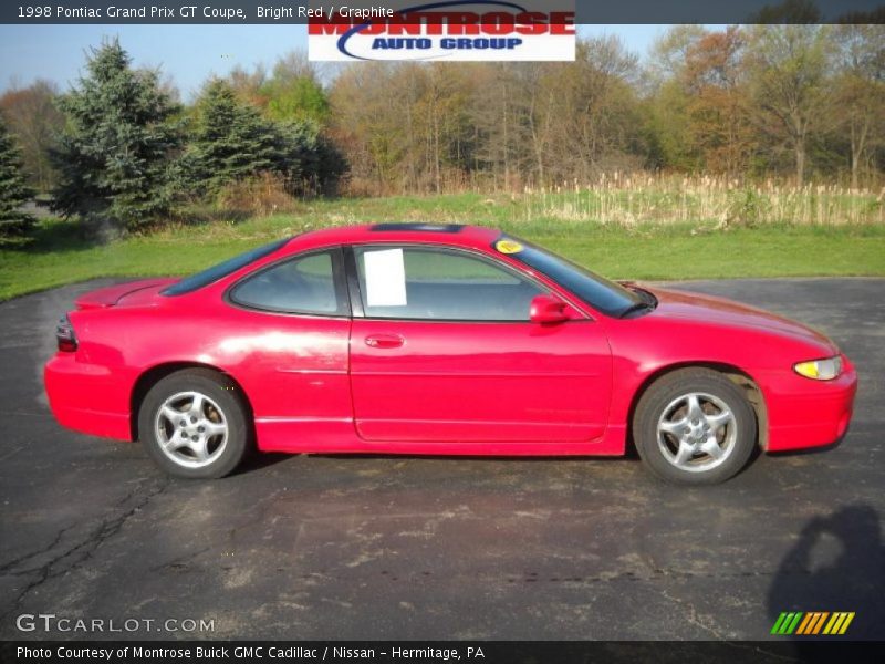 Bright Red / Graphite 1998 Pontiac Grand Prix GT Coupe