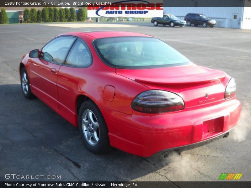 Bright Red / Graphite 1998 Pontiac Grand Prix GT Coupe