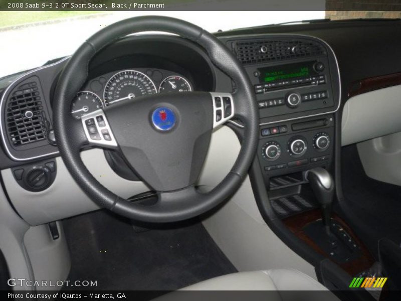 Black / Parchment 2008 Saab 9-3 2.0T Sport Sedan