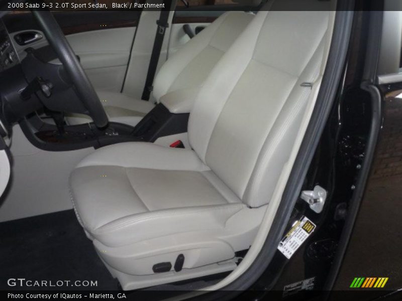 Black / Parchment 2008 Saab 9-3 2.0T Sport Sedan