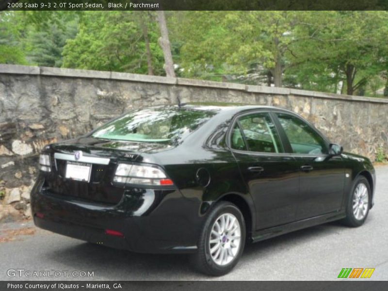 Black / Parchment 2008 Saab 9-3 2.0T Sport Sedan