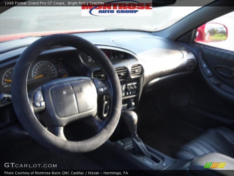 Bright Red / Graphite 1998 Pontiac Grand Prix GT Coupe