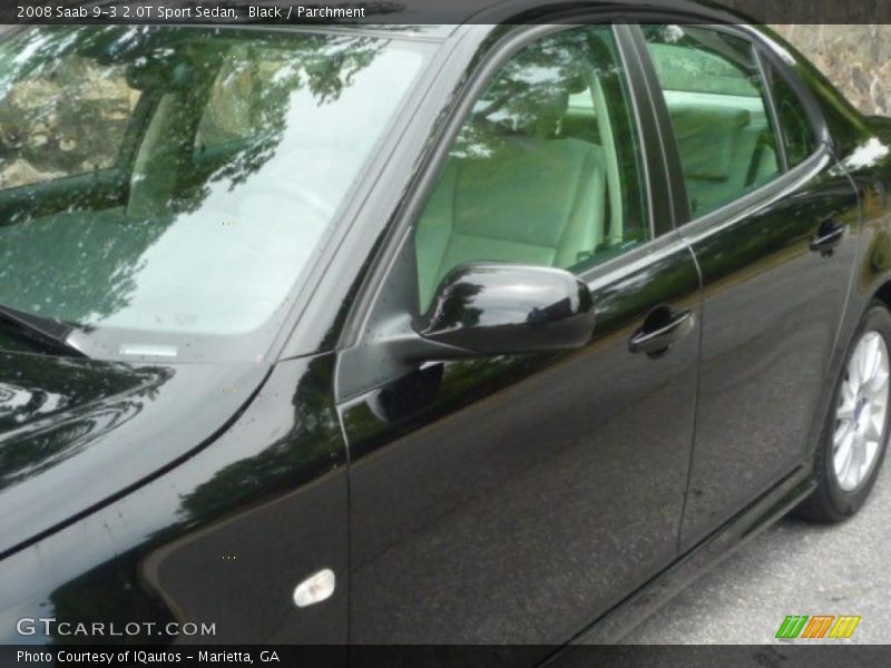 Black / Parchment 2008 Saab 9-3 2.0T Sport Sedan