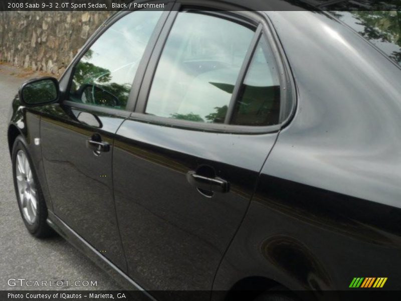 Black / Parchment 2008 Saab 9-3 2.0T Sport Sedan