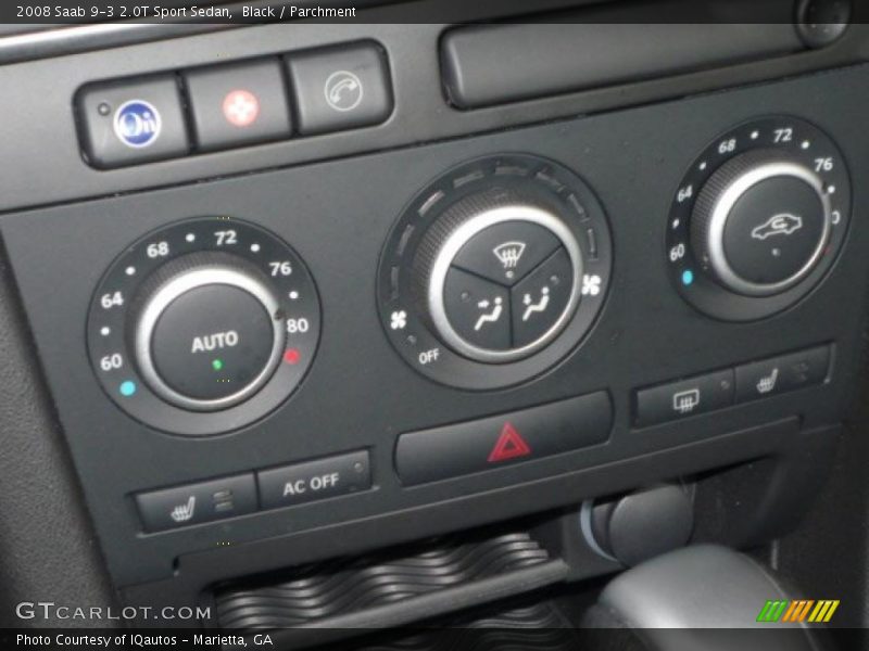 Black / Parchment 2008 Saab 9-3 2.0T Sport Sedan